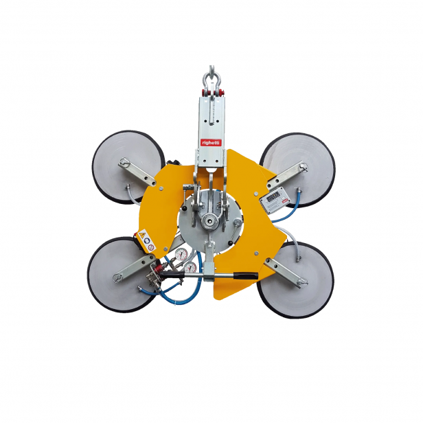  VACUUM LIFTER  for GLASS  (WITH BATTERIES )RIGHETTI VB4 RCMBM D4 600KG