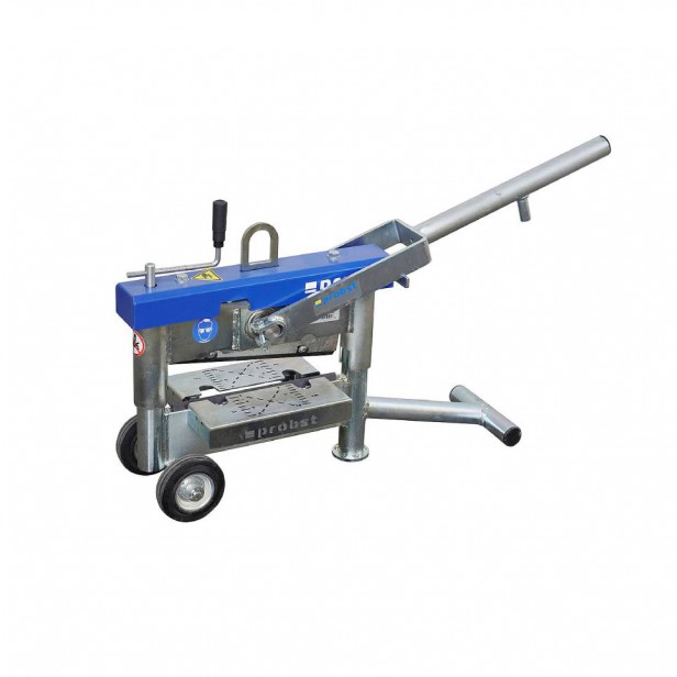 Probst STS Manual Stone Cutter Probst STS slab and stone splitter Galvanized stone cutter Probst STS Probst STS manual cutter in use