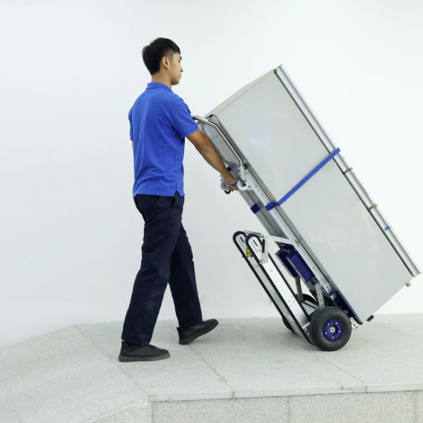 CT150PB, foldable electric stair climbing cart, battery powered stair cart, stair climber, professional stair climber, stair lift cart