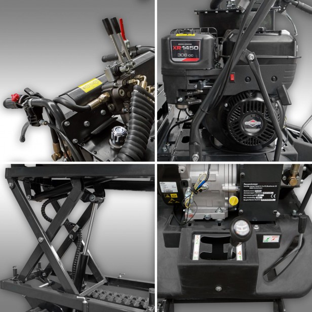 JANSEN ΕΡΠΥΣΤΡΙΟΦΟΡΟ ΚΑΡΟΤΣΙ ΜΕ ΥΔΡΑΥΛΙΚΗ ΑΝΑΤΡΟΠΗ ΚΑΙ ΑΝΥΨΩΣΗ RD-300pro 500kg