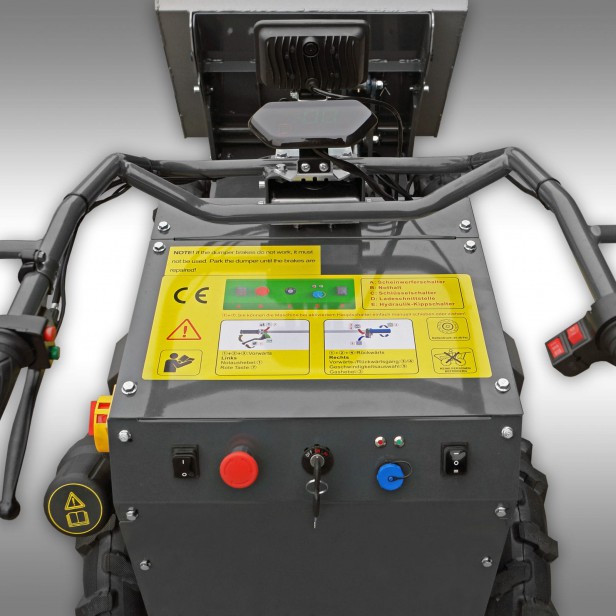 JANSEN Electric mini dumper MSK-800X, 4x4, four-wheel drive 400KG