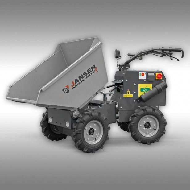 JANSEN Electric mini dumper MSK-800X, 4x4, four-wheel drive 400KG