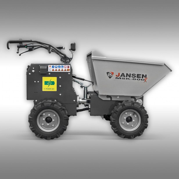 JANSEN Electric mini dumper MSK-800X, 4x4, four-wheel drive 400KG