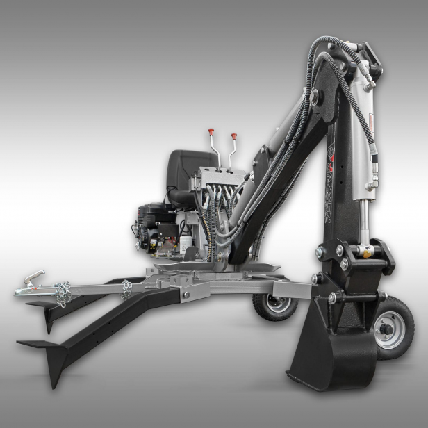 JANSEN Mini excavator MB-360°, with petrol engine 10 HP, 306cc