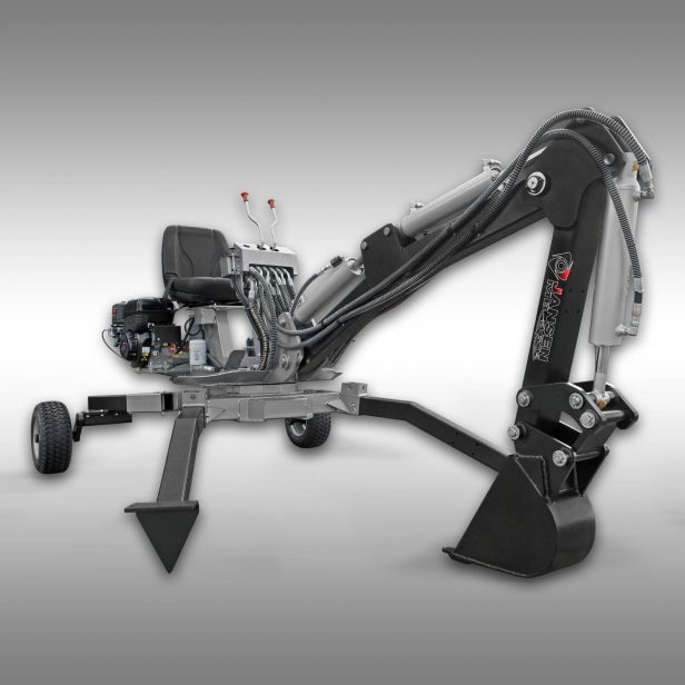 JANSEN Mini excavator MB-360°, with petrol engine 10 HP, 306cc