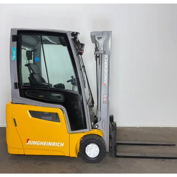  JUNGHEINRICH USED ELECTRIC FORKLIFT EFG213  1.300kg(2017) Triplex BH 205cm 3.Valve 
