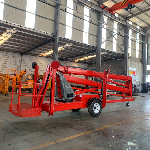 GRADIN ΑΡΘΡΩΤΟ ΑΝΥΨΩΤΙΚΟ ΑΡΑΧΝΗ ΚΑΛΑΘΟΦΟΡΟ ΣΕ ΤΡΕΙΛΕΡ GKTZ-10 ΜΕ  ΥΨΟΣ ΕΡΓΑΣΙΑΣ 12M