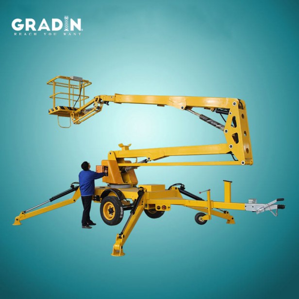 GRADIN GKTZ-14 SPIDER TRAILER BUCKET WITH 16M WORKING LIFT