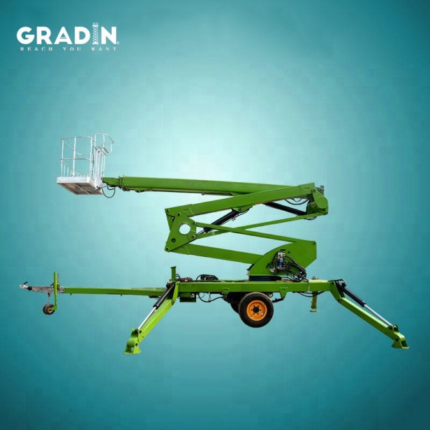 GRADIN GKTZ-14 SPIDER TRAILER BUCKET WITH 16M WORKING LIFT
