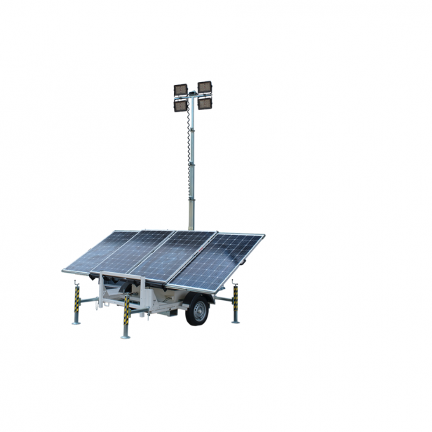 ITALTOWER SOLAR LIGHTING TOWER WITH MANUAL LIFTING SYSTEM FULL SOLAR UP TO 7M - ILLUMATED AREA UP TO 3000 SQM