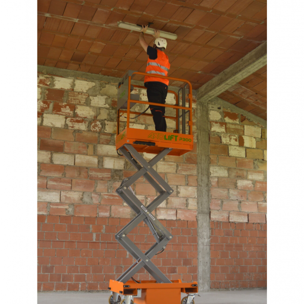 AXOLIFT PUSH AROUND SCISSOR LIFT P300 - 4.95M 240KG