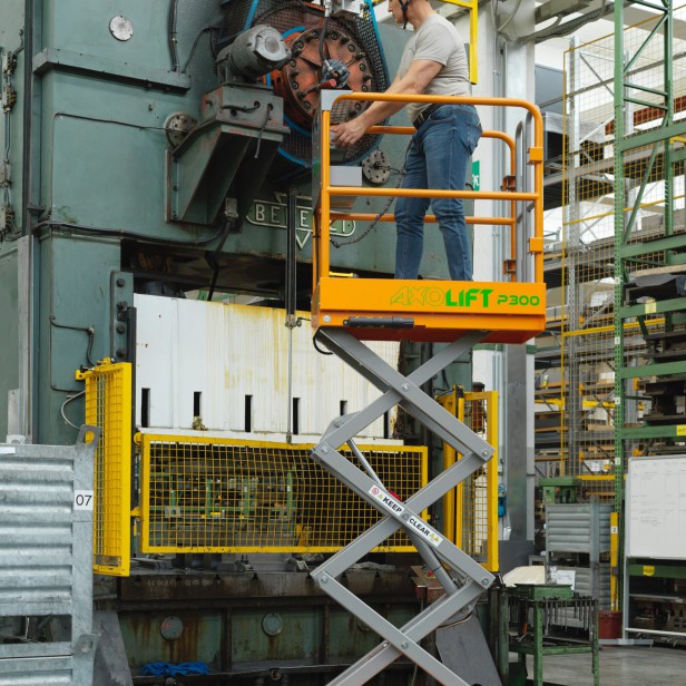 AXOLIFT PUSH AROUND SCISSOR LIFT P300 - 4.95M 240KG