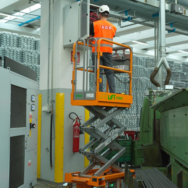 AXOLIFT PUSH AROUND SCISSOR LIFT P300 - 4.95M 240KG