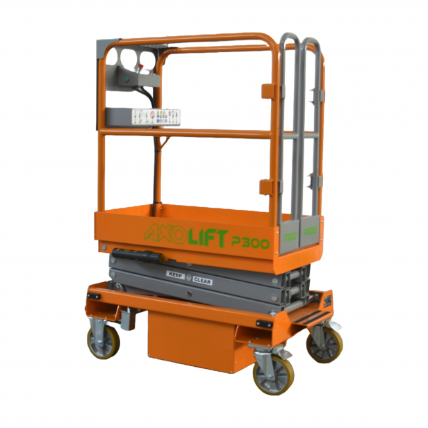 AXOLIFT PUSH AROUND SCISSOR LIFT P300 - 4.95M 240KG