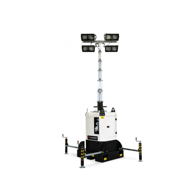 ITALTOWER LIGHTING TOWER WITH MANUAL LIFTING SYSTEM BASETOWER UP TO 8.5M - ILLUMATED AREA UP TO 9300 SQM