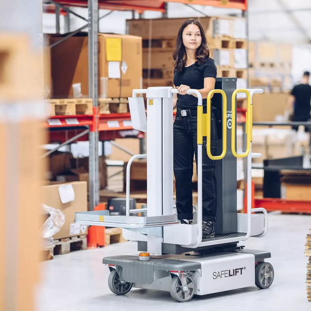 SAFELIFT ORDER PICKER ΜΗΧΑΝΗΜΑ ΣΥΛΛΟΓΗΣ ΠΑΡΑΓΓΕΛΙΩΝ SP50 5M ΥΨΟΣ ΕΡΓΑΣΙΑΣ 165KG