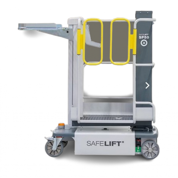 SAFELIFT ORDER PICKER ΜΗΧΑΝΗΜΑ ΣΥΛΛΟΓΗΣ ΠΑΡΑΓΓΕΛΙΩΝ SP50 5M ΥΨΟΣ ΕΡΓΑΣΙΑΣ 165KG