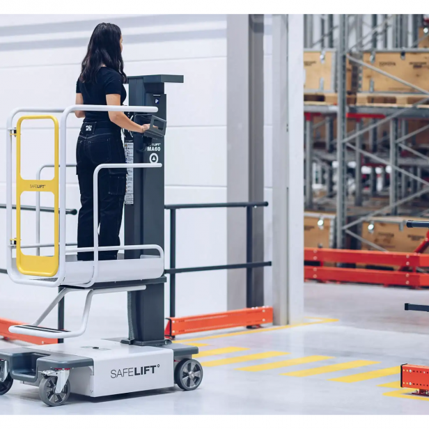 SAFELIFT ORDER PICKER  ΜΗΧΑΝΗΜΑ ΣΥΛΛΟΓΗΣ ΠΑΡΑΓΓΕΛΙΩΝ MA60  6M ΥΨΟΣ ΕΡΓΑΣΙΑΣ 150KG