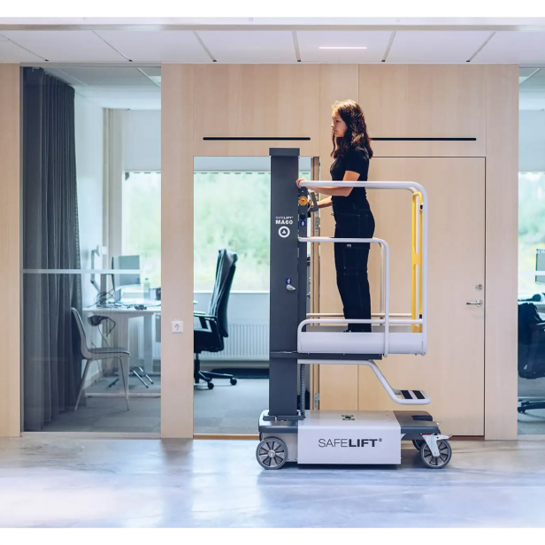 SAFELIFT ORDER PICKER  ΜΗΧΑΝΗΜΑ ΣΥΛΛΟΓΗΣ ΠΑΡΑΓΓΕΛΙΩΝ MA60  6M ΥΨΟΣ ΕΡΓΑΣΙΑΣ 150KG