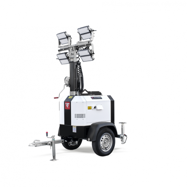 ITALTOWER LIGHTING TOWER WITH POWER GENERATOR & MANUAL LIFTING SYSTEM SITE AIR UP TO 5,5M ILLUMINATED AREA 7000 SQM 