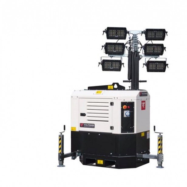 ITALTOWER LIGHTING TOWER WITH POWER GENERATOR & HYDRAULIC LIFTING SYSTEM PRO SKID UP TO 7M ILLUMINATED AREA 7000 SQM 