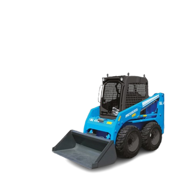 Messersi SL45 mini skid loader Mini loader Messersi SL45 SL45 loader for construction Compact skid loader Messersi Lifting capacity 650 kg