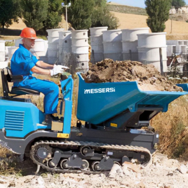 Messersi TC150D μίνι ερπυστριοφόρο dumper 1500 kg Μίνι dumper Messersi TC150D Stage V Messersi TC150D dumper για δύσκολα εδάφη