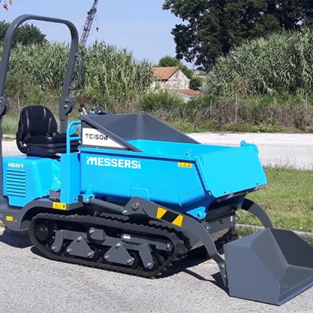 Messersi TC150D μίνι ερπυστριοφόρο dumper 1500 kg Μίνι dumper Messersi TC150D Stage V Messersi TC150D dumper για δύσκολα εδάφη
