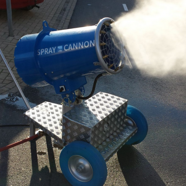 MB Dustcontrol SprayCannon 25 σύστημα καταστολής σκόνης φορητό SprayCannon 25 από MB Dustcontrol SprayCannon 25 με εμβέλεια 25 m για καταστολή σκόνης και οσμών