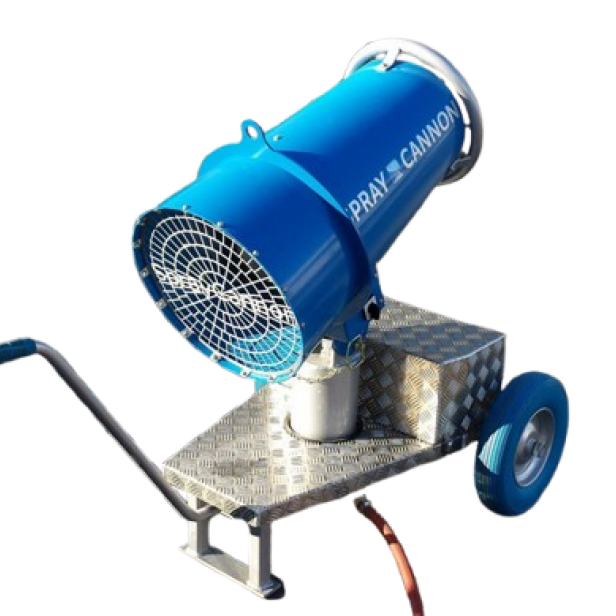 MB Dustcontrol SprayCannon 25 σύστημα καταστολής σκόνης φορητό SprayCannon 25 από MB Dustcontrol SprayCannon 25 με εμβέλεια 25 m για καταστολή σκόνης και οσμών