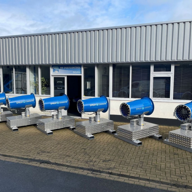 MB Dustcontrol SprayCannon 40 σύστημα καταστολής σκόνης φορητό SprayCannon 40 από MB Dustcontrol SprayCannon 40 με εμβέλεια 40 m και κάλυψη 4400 m²