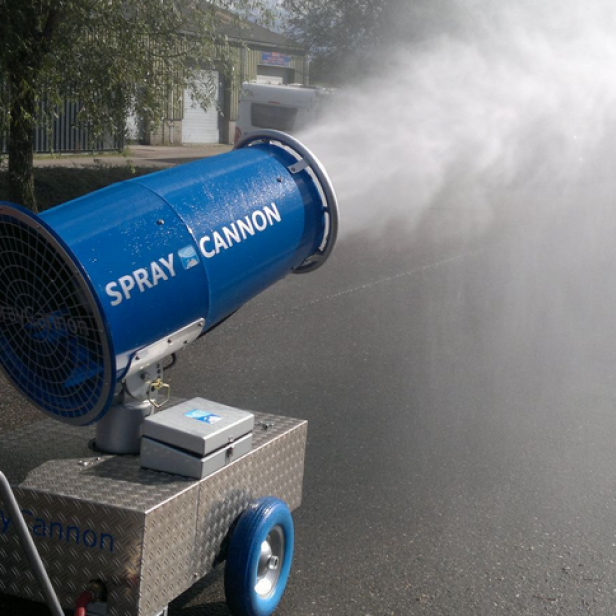 MB Dustcontrol SprayCannon 40 dust suppression system portable SprayCannon 40 by MB Dustcontrol SprayCannon 40 with 40 m throw distance and coverage up to 4400 m²