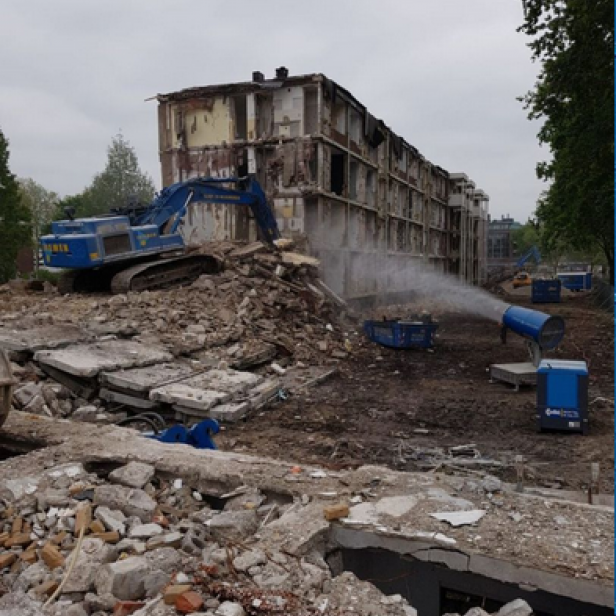 MB Dustcontrol SprayCannon 60 dust suppression system portable SprayCannon 60 by MB Dustcontrol SprayCannon 60 with 60 m throw distance and coverage up to 10,000 m²