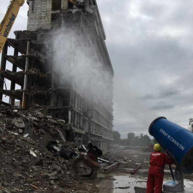 MB Dustcontrol SprayCannon 60 dust suppression system portable SprayCannon 60 by MB Dustcontrol SprayCannon 60 with 60 m throw distance and coverage up to 10,000 m²