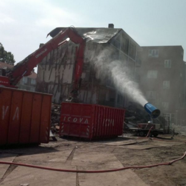 MB Dustcontrol SprayCannon 75 σύστημα καταστολής σκόνης φορητό SprayCannon 75 από MB Dustcontrol SprayCannon 75 με εμβέλεια 75 m και κάλυψη 15.000 m²