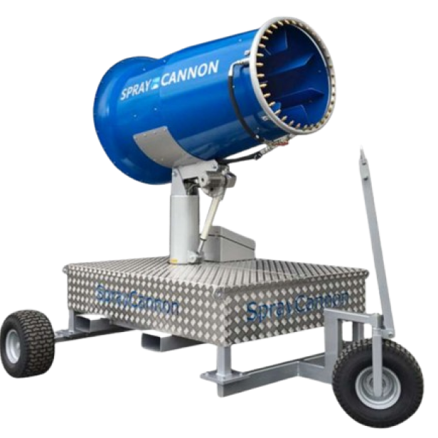 MB Dustcontrol SprayCannon 75 σύστημα καταστολής σκόνης φορητό SprayCannon 75 από MB Dustcontrol SprayCannon 75 με εμβέλεια 75 m και κάλυψη 15.000 m²