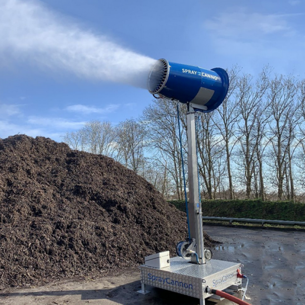 MB Dustcontrol SprayCannon 40/50/60-M dust suppression system portable SprayCannon 40/50/60-M by MB Dustcontrol SprayCannon 40/50/60-M with 60 m throw distance and coverage up to 10,000 m²