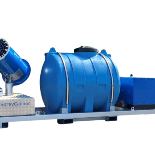 MB Dustcontrol SprayCannon 40 SS dust suppression system portable SprayCannon 40 SS by MB Dustcontrol SprayCannon 40 SS with 40 m throw distance and coverage up to 4,400 m²