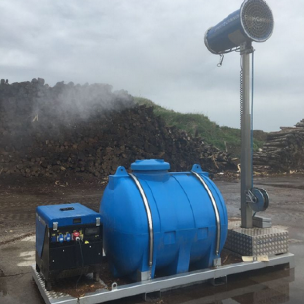 MB Dustcontrol SprayCannon 40 SS-M σύστημα καταστολής σκόνης φορητό SprayCannon 40 SS-M από MB Dustcontrol SprayCannon 40 SS-M με εμβέλεια 40 m και κάλυψη 4.400 m²