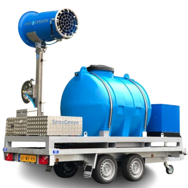 MB Dustcontrol SprayCannon 40 SS-M σύστημα καταστολής σκόνης φορητό SprayCannon 40 SS-M από MB Dustcontrol SprayCannon 40 SS-M με εμβέλεια 40 m και κάλυψη 4.400 m²