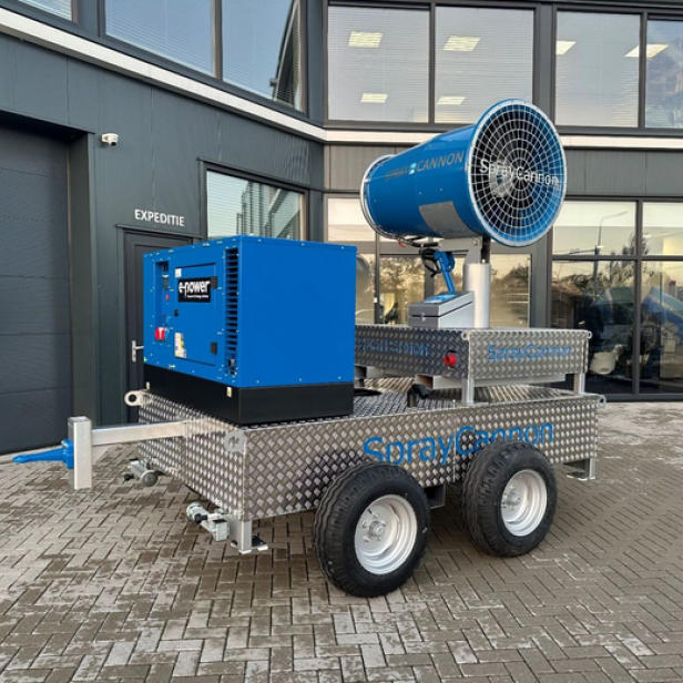 MB Dustcontrol SprayCannon 60 SS σύστημα καταστολής σκόνης φορητό SprayCannon 60 SS από MB Dustcontrol SprayCannon 60 SS με εμβέλεια 60 m και κάλυψη 10.000 m²