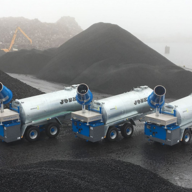 MB Dustcontrol SprayCannon 40–100 SS Heavy Duty dust suppression system portable SprayCannon 40–100 SS Heavy Duty by MB Dustcontrol SprayCannon 40–100 SS Heavy Duty with 40–100 m throw distance and coverage up to 27,500 m²