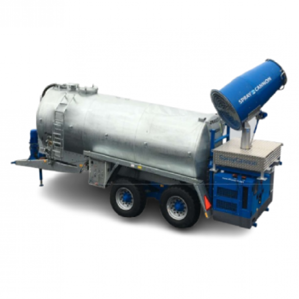 MB Dustcontrol SprayCannon 40–100 SS Heavy Duty dust suppression system portable SprayCannon 40–100 SS Heavy Duty by MB Dustcontrol SprayCannon 40–100 SS Heavy Duty with 40–100 m throw distance and coverage up to 27,500 m²