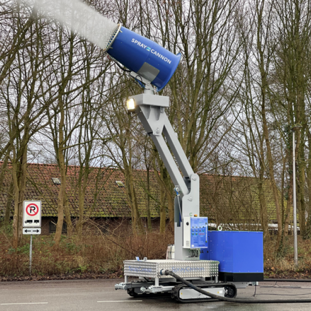 MB Dustcontrol SprayCannon 60-SMT σύστημα καταστολής σκόνης φορητό SprayCannon 60-SMT από MB Dustcontrol SprayCannon 60-SMT με εμβέλεια 60 m και κάλυψη 10.000 m²