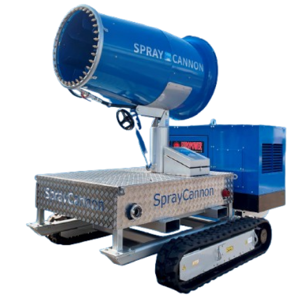 MB Dustcontrol SprayCannon 60 ST σύστημα καταστολής σκόνης φορητό SprayCannon 60 ST από MB Dustcontrol SprayCannon 60 ST με εμβέλεια 60 m και κάλυψη 10.000 m²