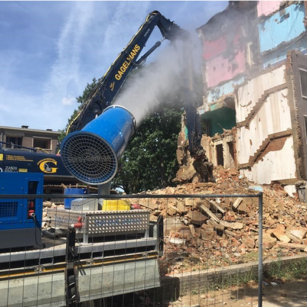 MB Dustcontrol SprayCannon 40–100 SKID dust suppression system portable SprayCannon 40–100 SKID by MB Dustcontrol SprayCannon 40–100 SKID with 40–100 m throw distance and coverage up to 27,500 m²