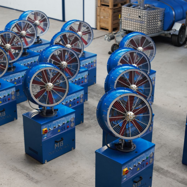 MB Dustcontrol SprayCannon 15 Wall mounted, Σύστημα καταστολής σκόνης, Ψεκαστήρας ομίχλης MB Dustcontrol, Σταθερός ψεκαστήρας σκόνης, Επαγγελματικός εξοπλισμός