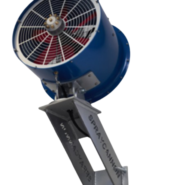 MB Dustcontrol SprayCannon 15 Wall mounted, Σύστημα καταστολής σκόνης, Ψεκαστήρας ομίχλης MB Dustcontrol, Σταθερός ψεκαστήρας σκόνης, Επαγγελματικός εξοπλισμός