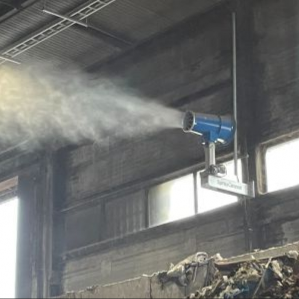 MB Dustcontrol SprayCannon 25 Wall mounted Σύστημα καταστολής σκόνης, Ψεκαστήρας ομίχλης MB Dustcontrol, Σταθερός ψεκαστήρας σκόνης, Επαγγελματικός εξοπλισμός