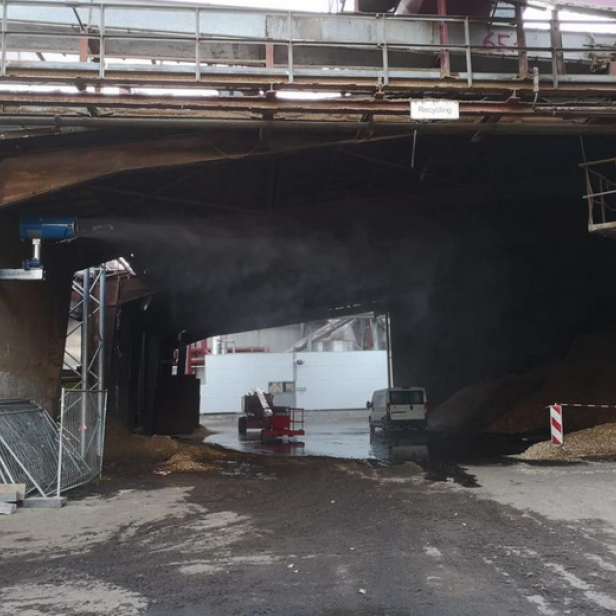 MB Dustcontrol SprayCannon 40 Wall mounted, Dust suppression system, Mist cannon MB Dustcontrol, Fixed mist cannon, Professional equipment